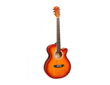 Фолк гитара с вырезом FLIGHT F 130 CS цвет Cherry Sunberst