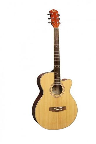 Фолк гитара с вырезом FLIGHT F 170 NAT цвет натуральный