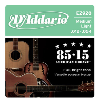 Струны для акустической гитары D&#039;ADDARIO EZ-920 Medium Light